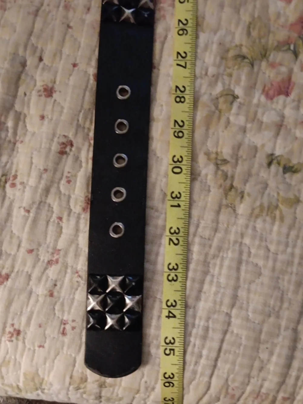 Black Studded Leather Belt for Men - Classic Punk Style - Hot Topic